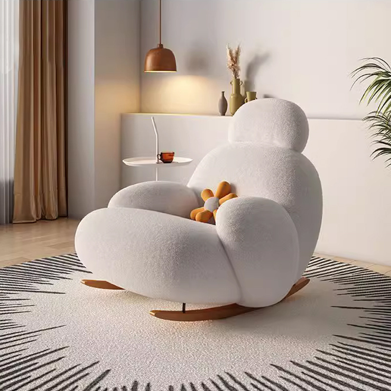 Luxury Living Room Sofa Chair Single Recliner Rocking Chair Modern Leisure Arm Chaise Living Room Baymax Lounge Chair