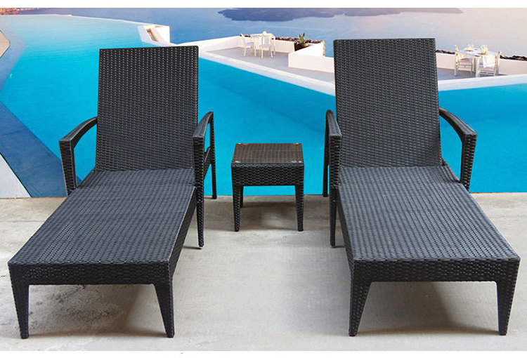 Outdoor Sunbed Beach Lounge hotel aluminum Swimming Pool Chaise Lounge sun  lounger Beach chair