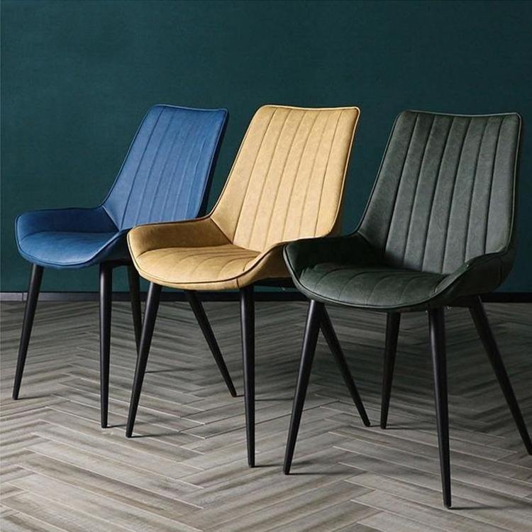 Fabric Furniture Dining Chair Wholesale Design Nordic Velvet Modern Luxury Restaurant Metal Dining Chairs With Metal Legs