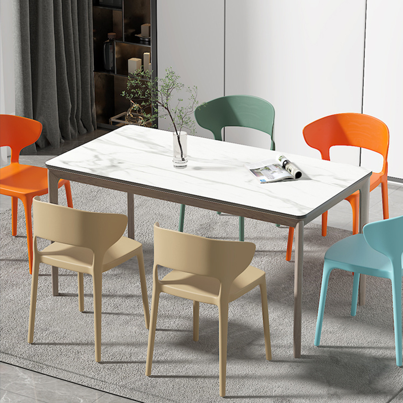 Modern Dinning Room Furniture Plastic Chair Cheap Restaurant Leisure Cafe Stackable Dining Plastic Chair