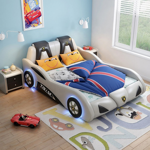 Children Beds For Bedroom Set Kid Customized Wood China Style  Modern Kids Race Car Bed single child bed