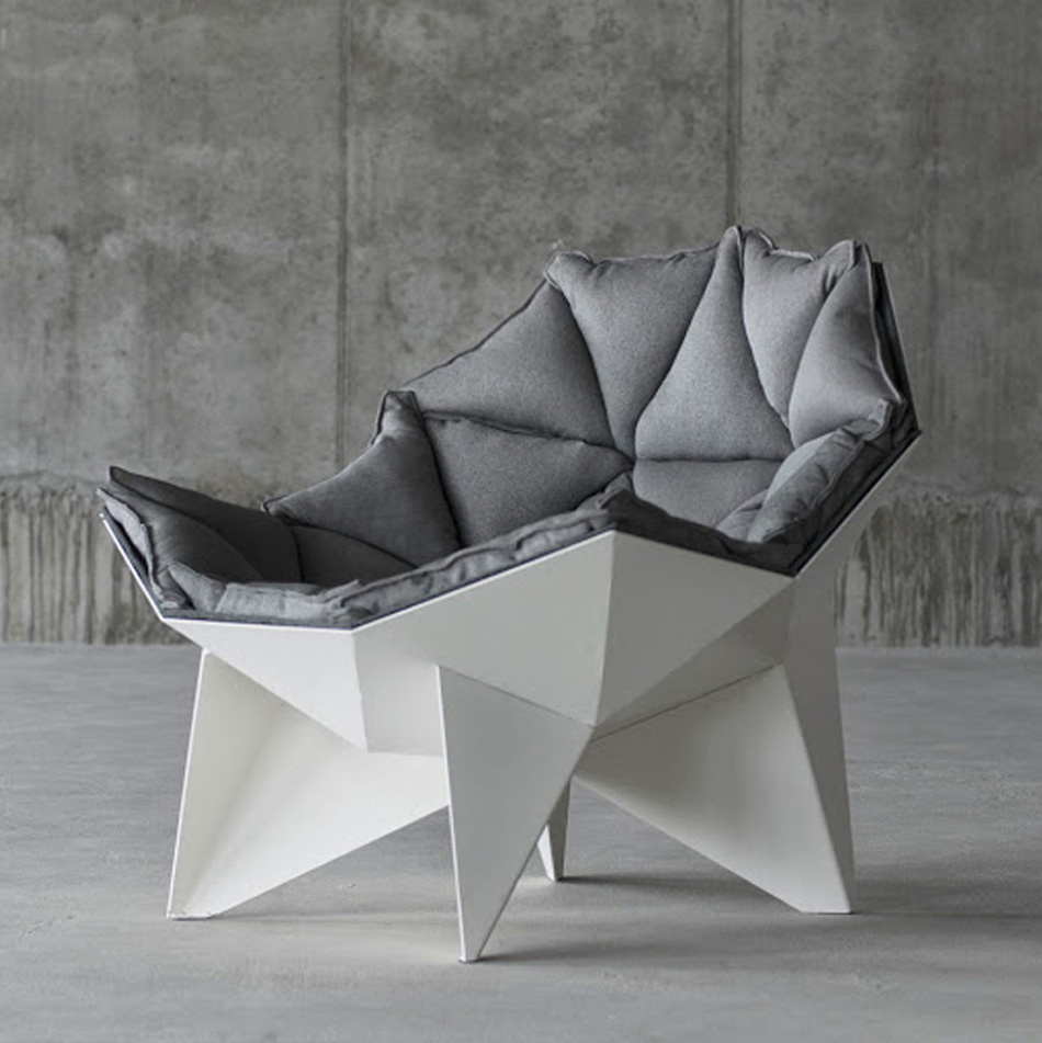 Modern leisure home living room Shaped Fiberglass shell lounge chair lounge geodesic dome chair