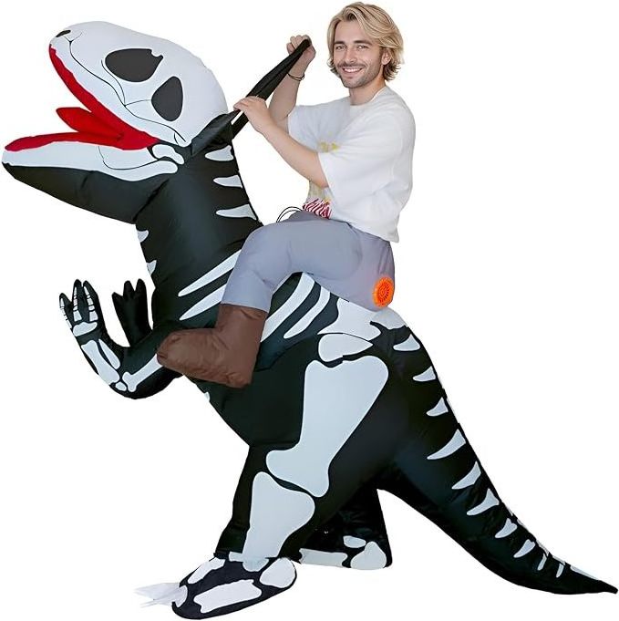 New Halloween disfraz de dinosaurio cosplay performance costume disfraz inflable with air pump inflatable dinosaur costume