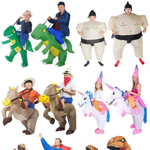 Directly Delivery Muscle halloween  inflatable pvc sumo wrestling Blow-up Fat Funny exercise fighting inflatable sumo suit