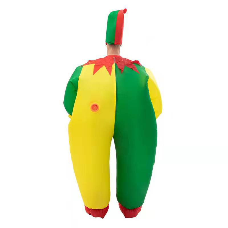 Funny Clown Suit Inflatable Fat Costume Halloween Adult Clown Inflatable Costume for Dance Party Carnivals Opening Celebrations