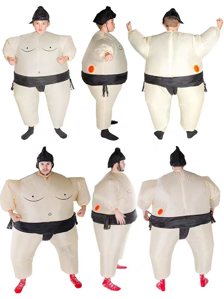 Directly Delivery Muscle halloween  inflatable pvc sumo wrestling Blow-up Fat Funny exercise fighting inflatable sumo suit