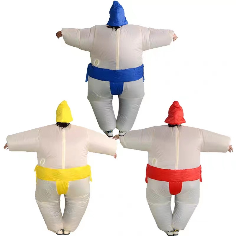 Directly Delivery Muscle halloween  inflatable pvc sumo wrestling Blow-up Fat Funny exercise fighting inflatable sumo suit