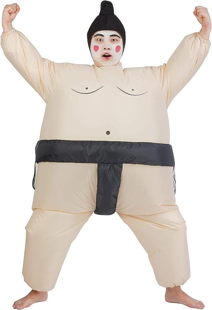 Wholesale Cosplay Party Inflatable Sumo Wrestler Costume Sumo Suit Customized Full-Body Clothes Inflatable Sumo Suits