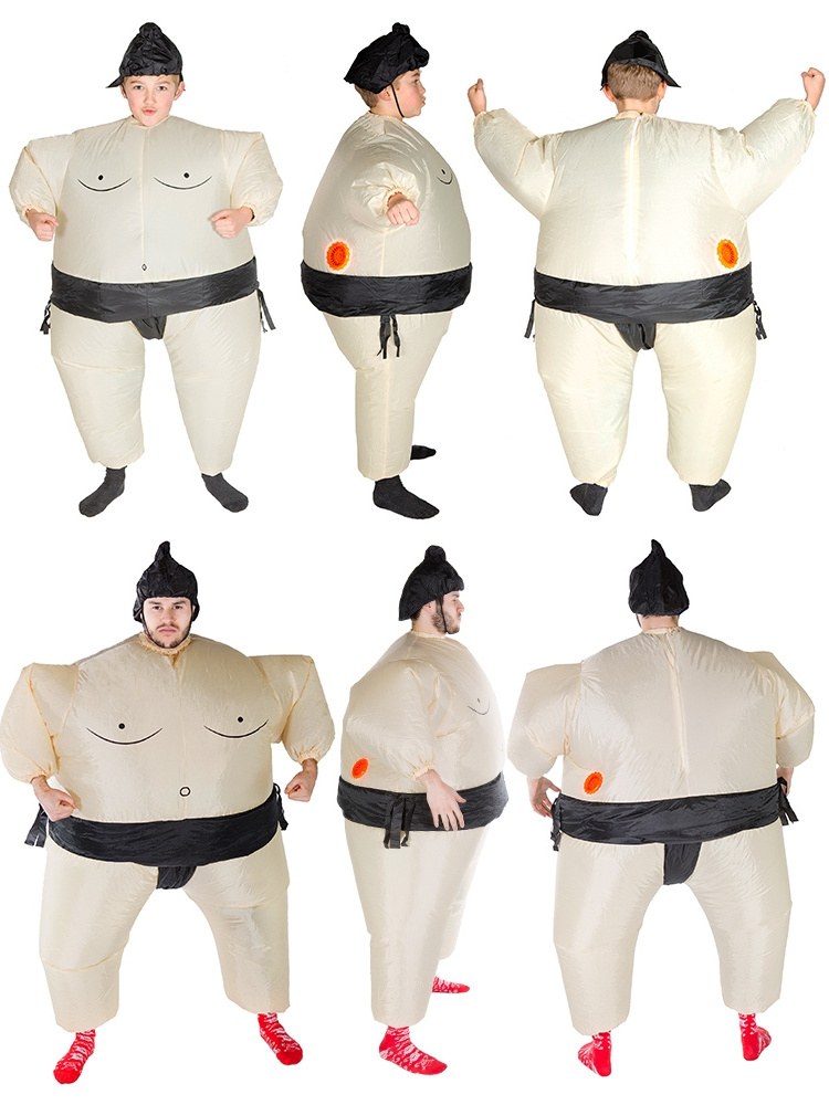 Wholesale Cosplay Party Inflatable Sumo Wrestler Costume Sumo Suit Customized Full-Body Clothes Inflatable Sumo Suits