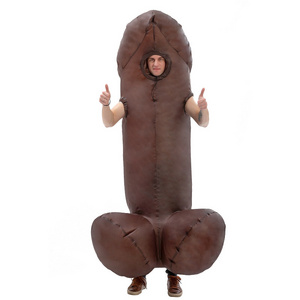 Customized Funny Cosplay Blow Up Mascot Costume Pecker Big Bird Full Body Inflatable Penis Costume For Adults Bachelor Party