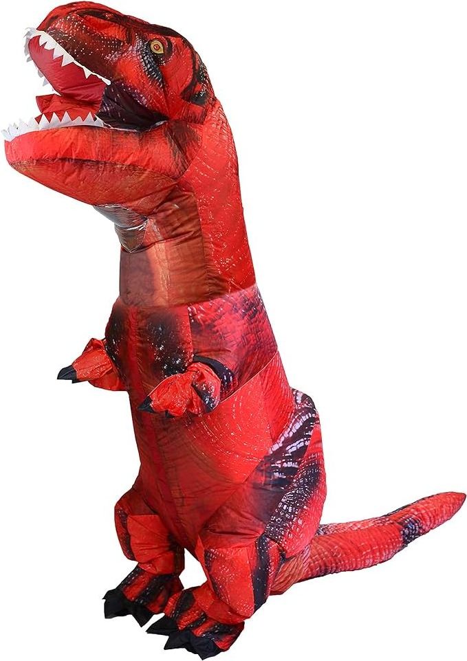 Popular T-Rex Mascot Costume Inflatable Spinosaurus Funny Dinosaurs Inflatable Costume for Halloween for Party