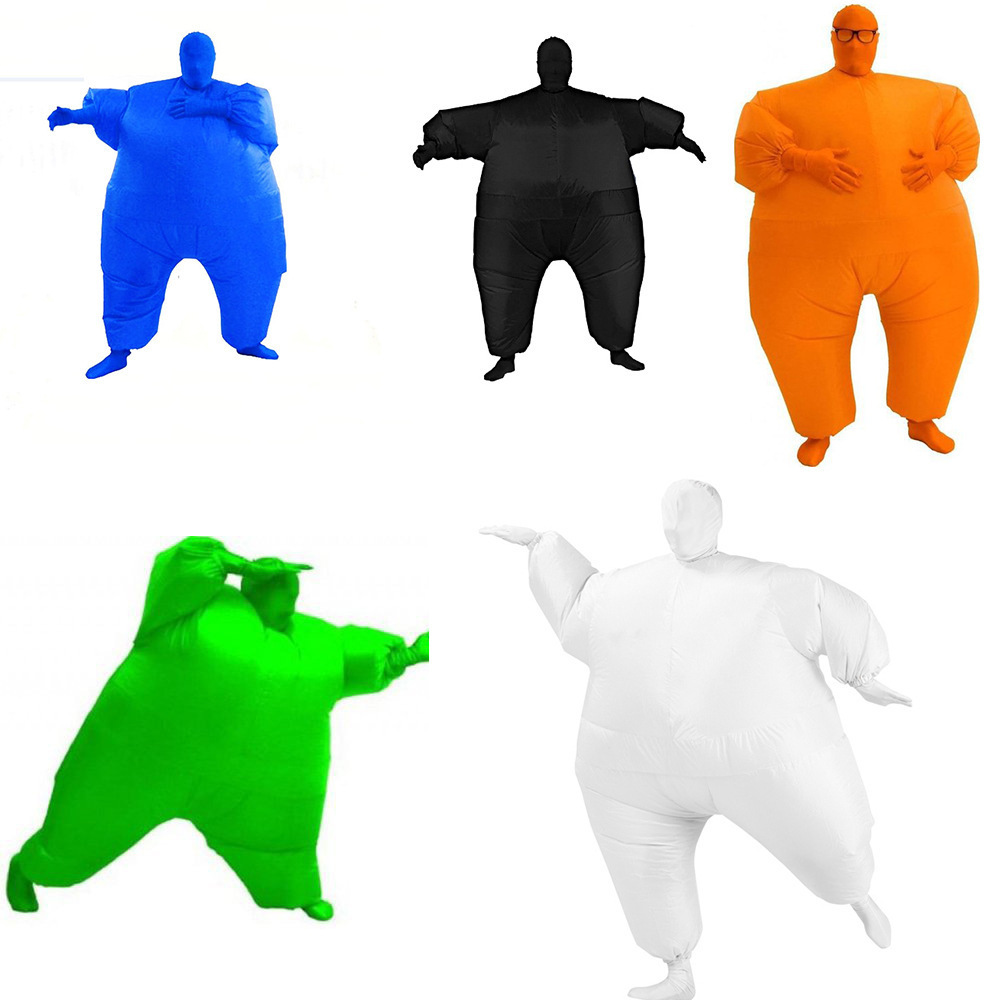 On Sale Multicolour Inflatable Fat Chub Suit Animal Costume Funny Blow-up Inflatable Clothes for Party Decoration Mascot