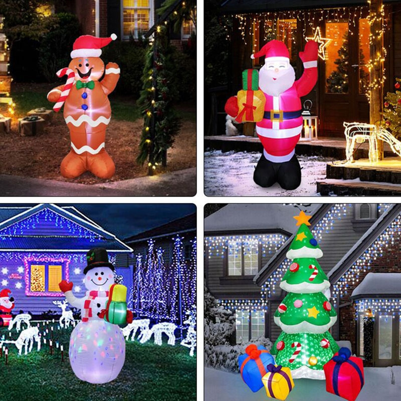 Inflatable Christmas Decorations Outdoor Yard Decoration Blow Up Snowman Santa Claus Tree Christmas Inflatables