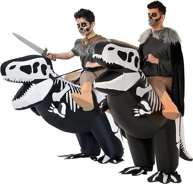 Halloween disfraz de dinosaurio cosplay performance costume disfraz inflable with air pump inflatable dinosaur costume