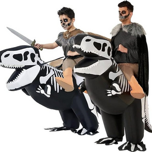 Halloween disfraz de dinosaurio cosplay performance costume disfraz inflable with air pump inflatable dinosaur costume