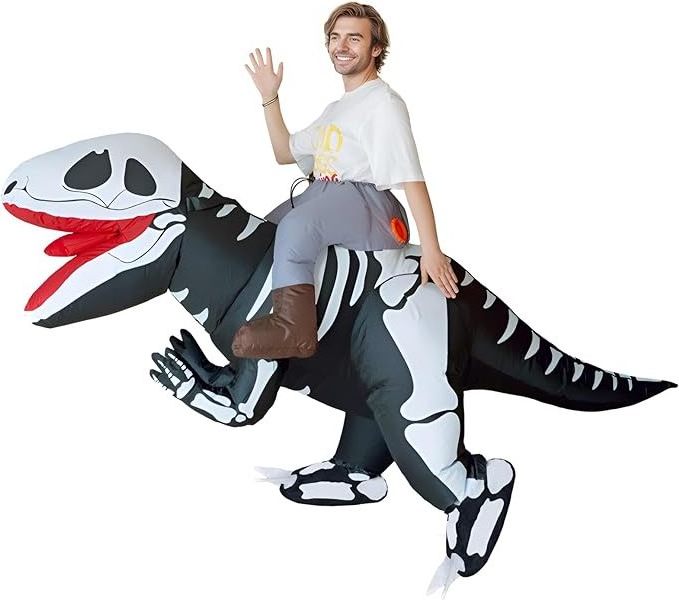 Whosale disfraz de dinosaurio cosplay performance costume disfraz inflable with air pump inflatable dinosaur costume