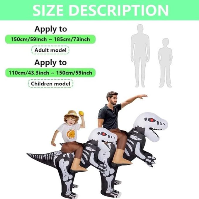 Whosale disfraz de dinosaurio cosplay performance costume disfraz inflable with air pump inflatable dinosaur costume