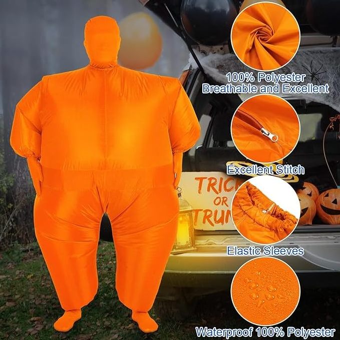 Halloween Party Funny Dress Cosplay Full Body Blow Up Fat Suit disfraz de halloween Inflatable Costume For Adults