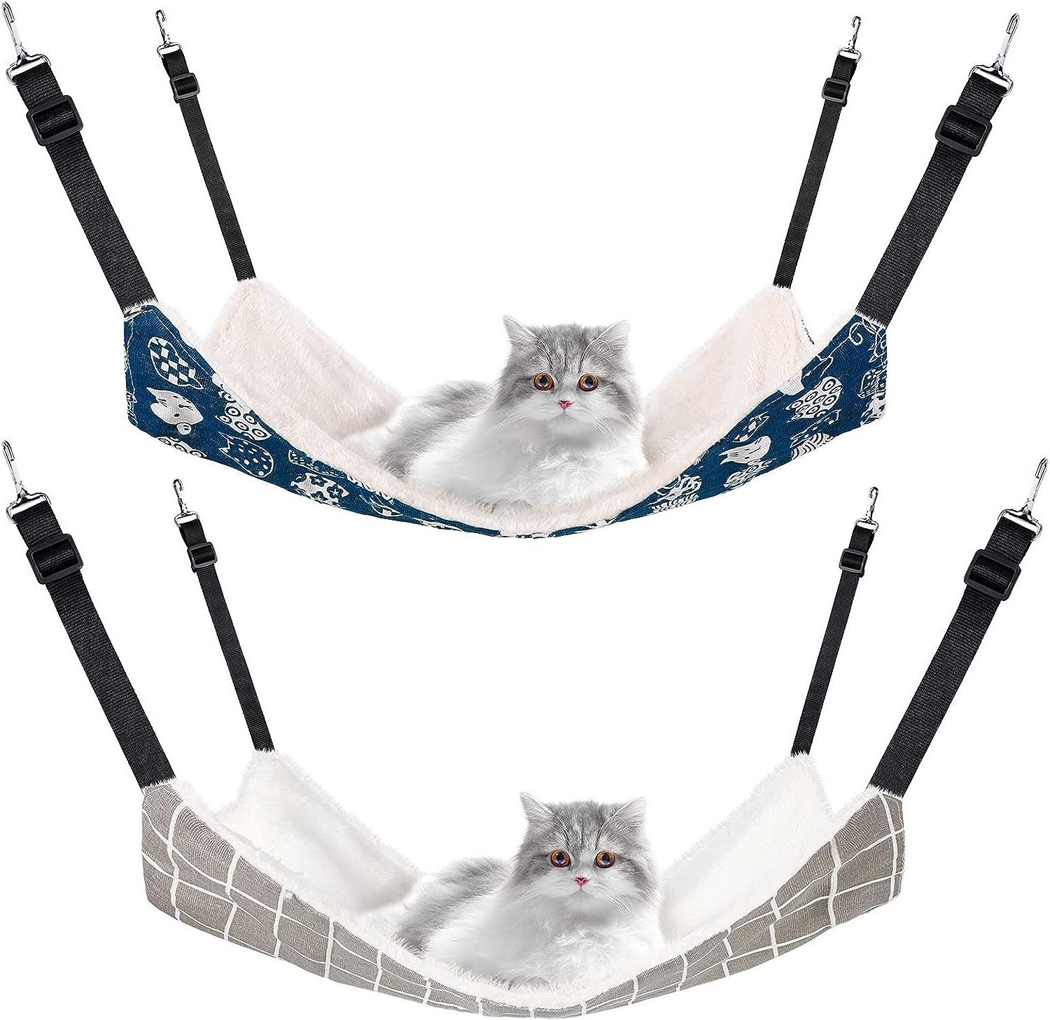 Cat Hammock Bed Hanging Soft Pet Bed Pet Cage cat Hammock Indoor canvas fabric pet hanging cat hammock bed for cage