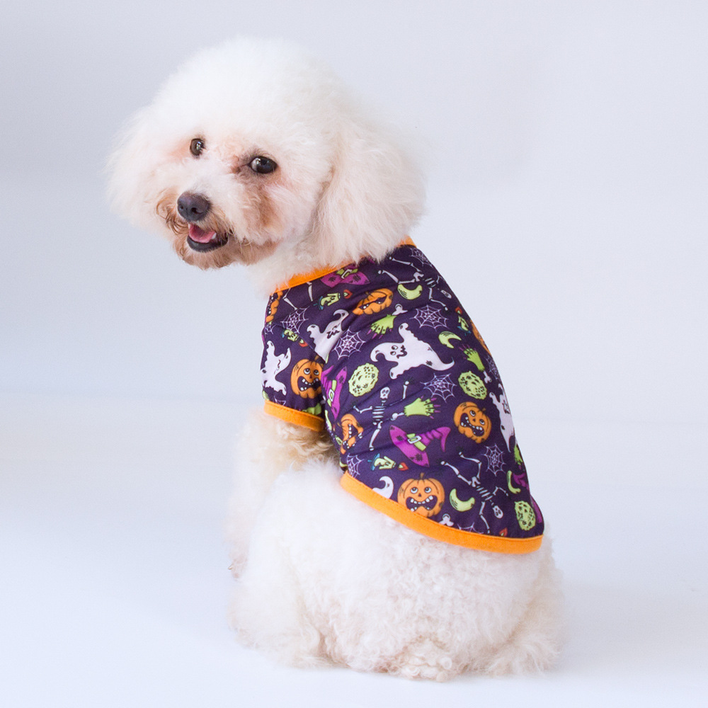 Factory Direct Sales Halloween Series New Dog Clothes Teddy Bichon Pomeranian Cat Pet Clothes