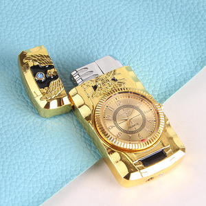 Creative Colorful Watch jet flame Windproof Butane gas Lighter Personalized Metal Lighter