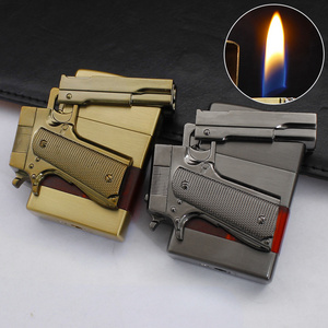 Wholesale Deformable Pistol Shaped Gas lighter