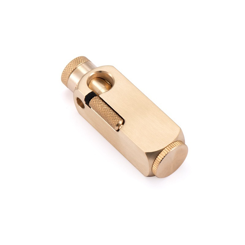 Creative kerosene oil lighter vintage copper refillable Grinding wheel lighter for cigarette