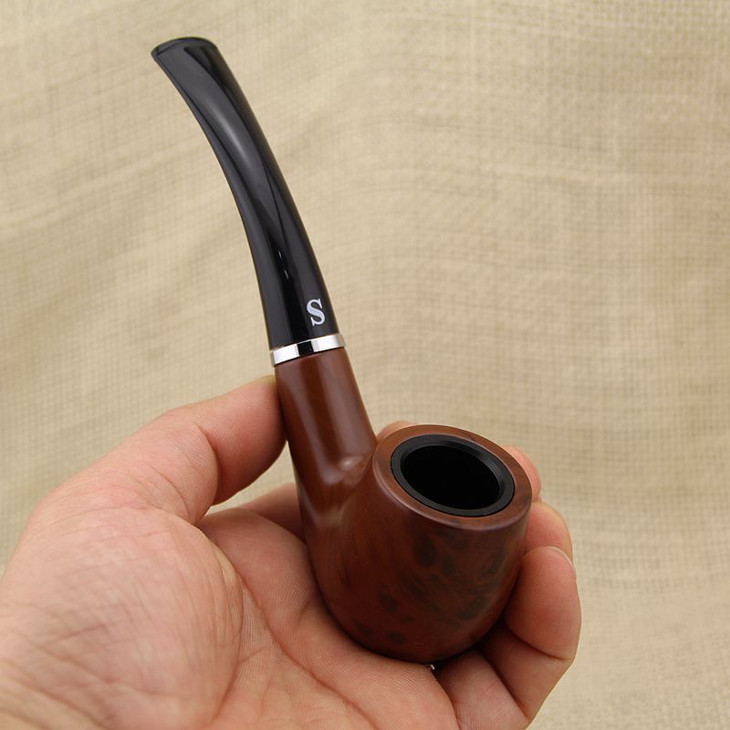 Wholesale Wooden Smoking Pipe Tobacco Cigarettes Cigar Pipes Smoking Accessories with Gift box