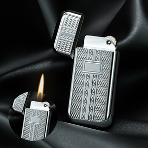 Small and ultra-thin metal gas lighters accept customized logos