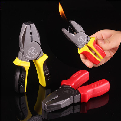 Creative vice model cigarette lighter open flame refillable Butane gas lighter for men