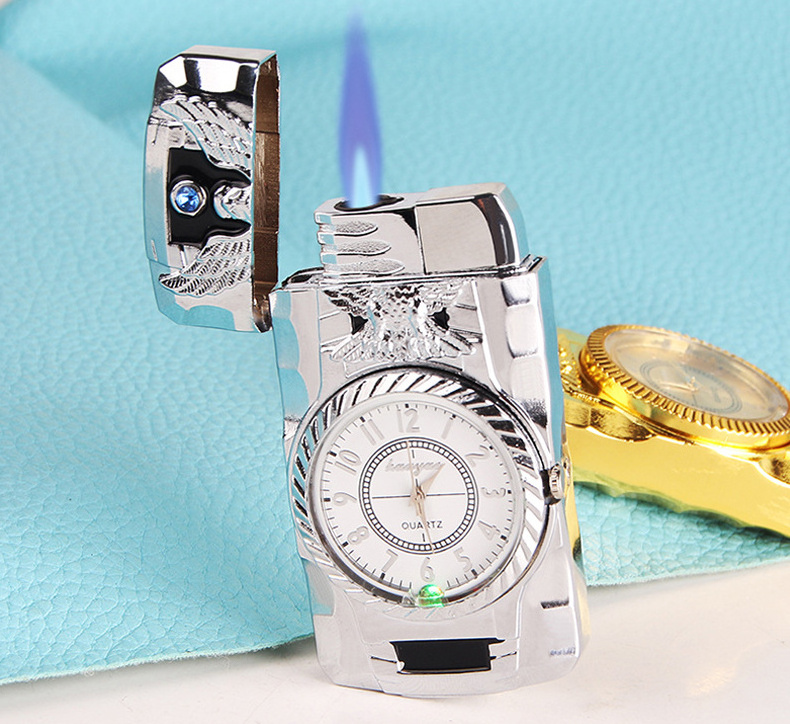 Creative Colorful Watch jet flame Windproof Butane gas Lighter Personalized Metal Lighter