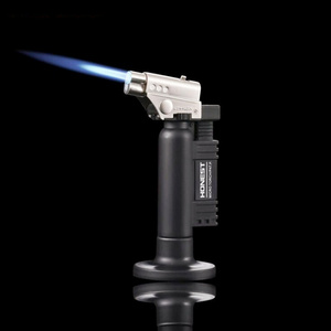 BC-500 High quality Torch lighter refillable Butane Gas Jet Flame with safety lock