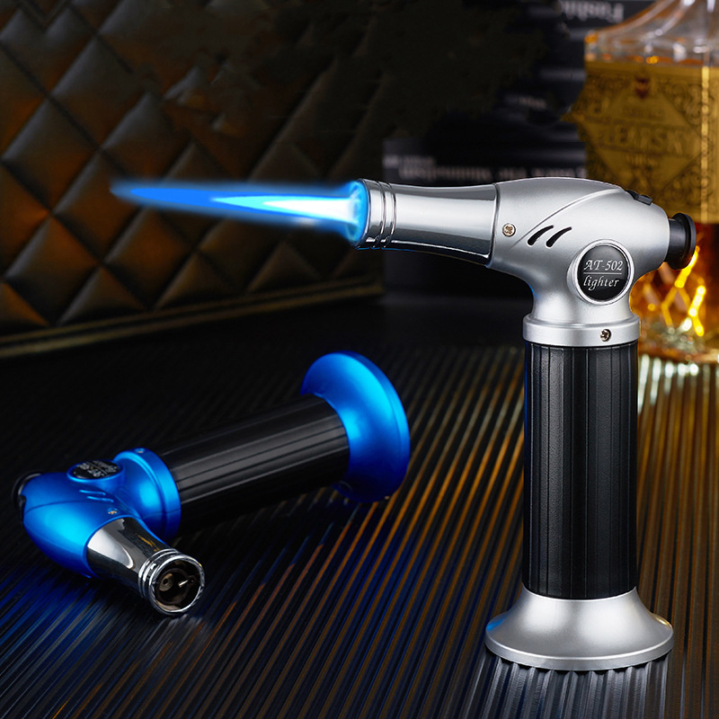 Kitchen Cooking Torch lighter Adjustable Flame Refillable Gas Torch Lighter With Safety Lock