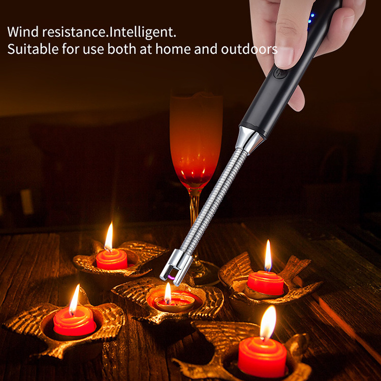 2021 new long stick plasma candle lighter USB electric arc lighter for BBQ/kitchen