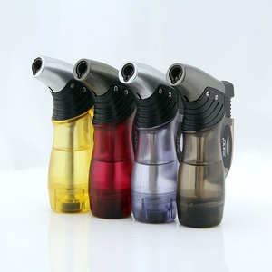 Wholesale small butane gas cigar torch lighter/Windproof single jet flame lighter