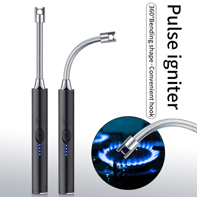 2021 new long stick plasma candle lighter USB electric arc lighter for BBQ/kitchen