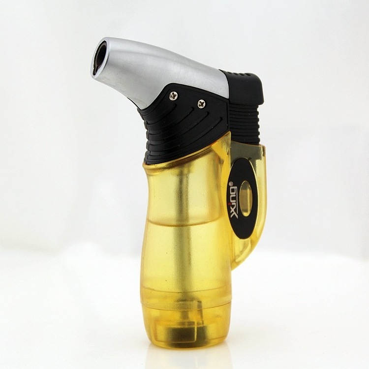 Wholesale small butane gas cigar torch lighter/Windproof single jet flame lighter