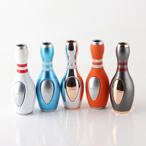 Creative bowling shape jet flame torch lighter refillable butane gas  windproof cigar lighter stylish