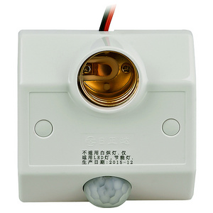 smart sensor  indoor 110V-220V LED Lamp Bulb Base Socket E27 PIR Motion Detector Sensor Automatic Wall Light Holder