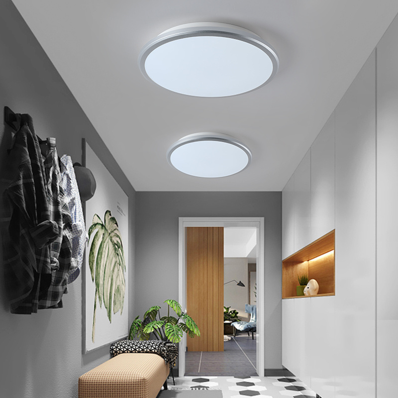 led indoor motion sensor flat ceiling light 12W 18W 24W outdoor waterproof