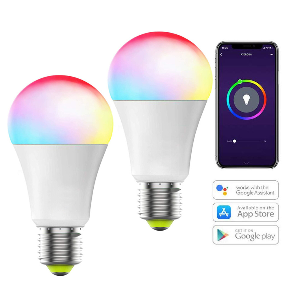 9W RGB Smart Bulb E27 A60 Tuya Smart Control for Residential Use LED PC Led Bluetooth AC LED Blub A70