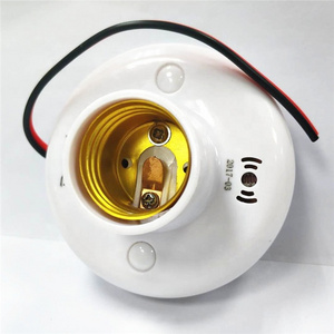 Motion Sound Sensor control E27 Lamp Light Holder With Switch