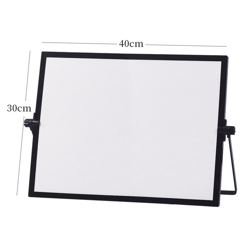 New Design Small Black Double Sided Desktop Portable Whiteboard Mini Foldable Magnetic Dry Erase White Board With Stand