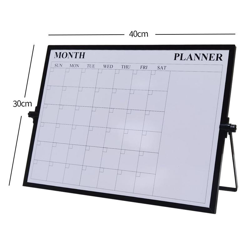 Double-sided Small Folding White Board Magnetic Desktop Whiteboard with Stand