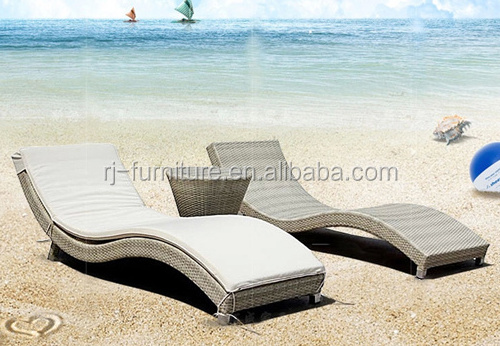 Rattan Furniture Beach Chairs Garden Chairs Ledge Lounger Pool Furniture Luxury Modern Sun Beds Outdoor Furniture Sedia Legno