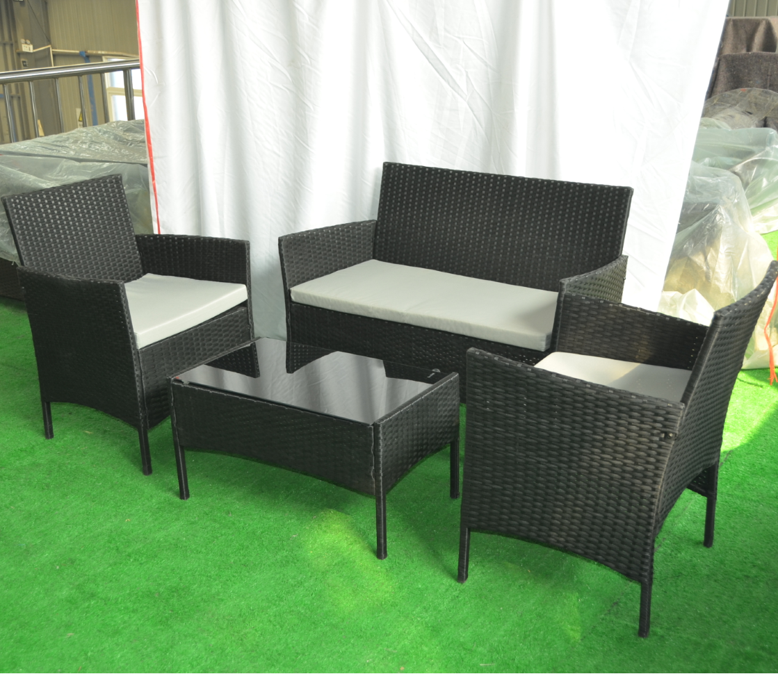 Cheap New Design Rattan Garden Outdoor Sofa Steel Industrial Patio Sofa Set Resin Wicker Outdoor Furniture One Seat