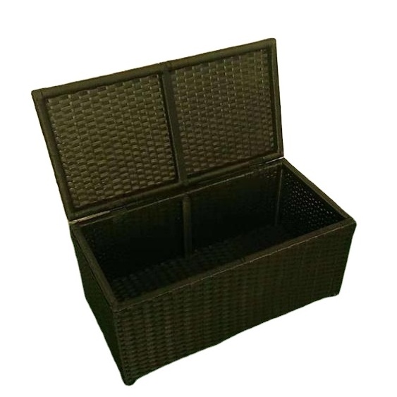 Giardino Rattan Outdoor Garden Storage Box Black Outdoor Furniture Modern Garden Set High Quality Gargen Furniture Set