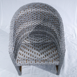 Gray Rattan Chair /outdoor Furniture Chair/ratten Table and Chair Waterproof Customized Modern Wicker Outdoor Furniture