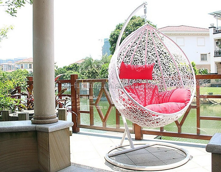 New Arrival Synthetic Rattan patio Swing chair outdoor Hanging Chair Modern double seat Garden Swing Chair