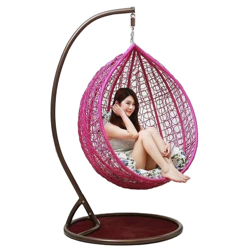 Outdoor patio Adult Rattan wicker egg Hanging swing Chair